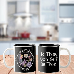 Elegantes Geschenk für die Blumenpraxis zum Jubilä Zweifarbige Tasse
