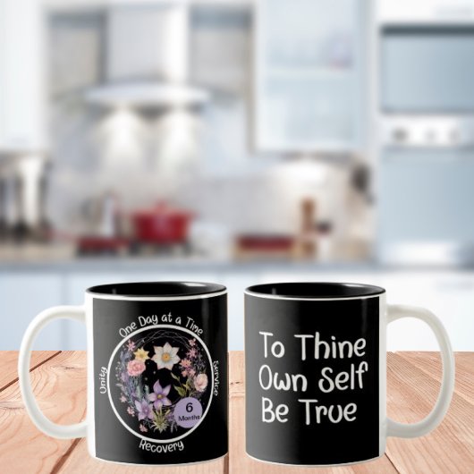 Elegantes Geschenk für die Blumenpraxis zum Jubilä Zweifarbige Tasse