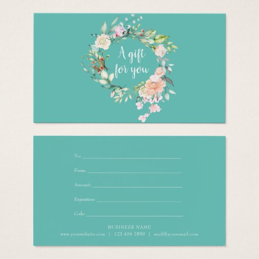 Elegantes Geschenk für die Rose Garland (Vorne & Hinten)