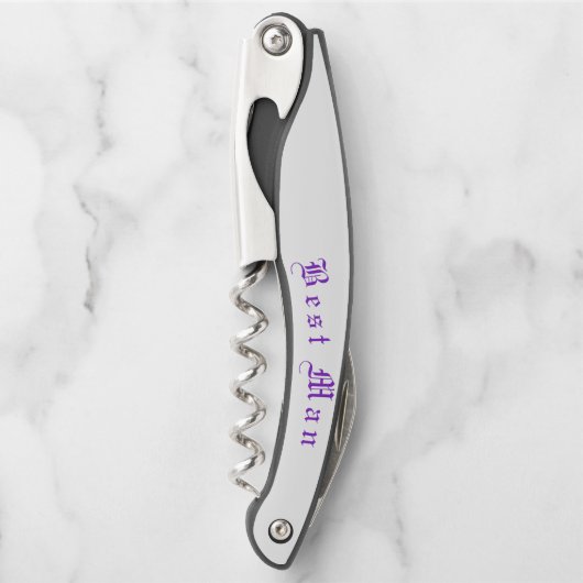 Elegantes Geschenk für eine Hochzeitsfeier Kellnermesser (Vorderseite)