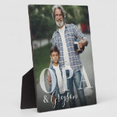 Elegantes Geschenk für OPA & Grandchild Foto Keepa Fotoplatte (Seite)