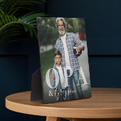 Elegantes Geschenk für OPA & Grandchild Foto Keepa Fotoplatte