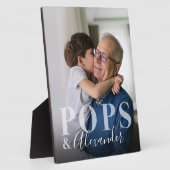 Elegantes Geschenk für Pop & Großkind Foto Keepake Fotoplatte (Seite)