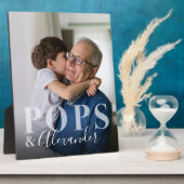 Elegantes Geschenk für Pop & Großkind Foto Keepake Fotoplatte (Seite)