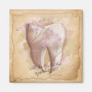 Elegantes Geschenk für Vintage Zahnärzte Magnet