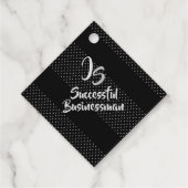 Elegantes Geschenk mit personalisieren der Silver  Geschenkanhänger (Rückseite)