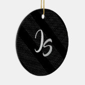 Elegantes Geschenk mit personalisieren der Silver Keramik Ornament (Rechts)