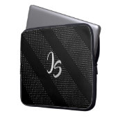 Elegantes Geschenk mit personalisieren der Silver  Laptopschutzhülle (Vorderseite Links)