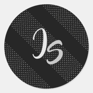 Elegantes Geschenk mit personalisieren der Silver Runder Aufkleber