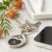 Elegantes Geschenk mit Personalisieren der Silver Schlüsselanhänger (Seite)