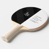 Elegantes Geschenk mit personifizieren silbernes Tischtennis Schläger (Vorderseite)