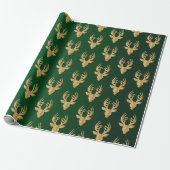 Elegantes Geschenk von Emerald Green Gold Weihnach Geschenkpapier (Ungerollt)
