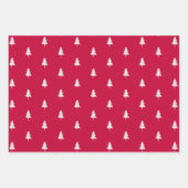 Elegantes Geschenk von Red White Christmas Tree Mu Geschenkpapier Set (Vorderseite 3)