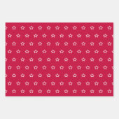 Elegantes Geschenk von Red White Christmas Tree Mu Geschenkpapier Set (Vorderseite 2)