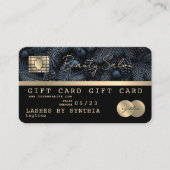 Elegantes Geschenkgutschein mit moderner Gold-Kred Visitenkarte (Vorderseite)