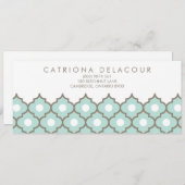 Elegantes Geschenkzertifikat "Blaues marokkanische (Vorne/Hinten)