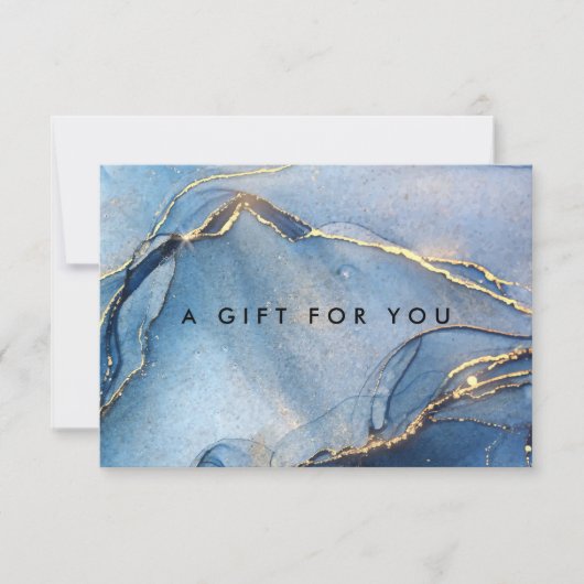 Elegantes Geschenkzertifikat für Marmormarmorflasc (Vorderseite)