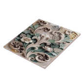 Elegantes geschnitztes florales Barockdesign Fliese (Seite)