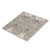 Elegantes geschnürtes goldenes weißes Muster Fliese (Seite)