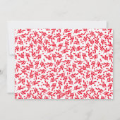 Elegantes gesegnetes, handgeschriebenes Script-Rot Feiertagskarte (Rückseite)
