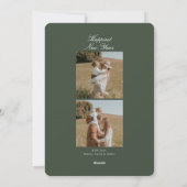 Elegantes, gesegnetes WeihnachtsfamilienFoto Feiertagskarte (Rückseite)