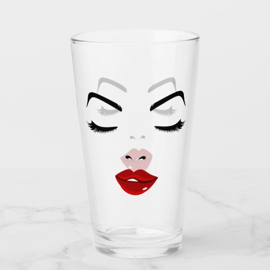 Elegantes Gesicht Glas (Vorderseite)