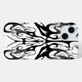 Elegantes Gesicht in Feuer- und Flammendesign Case-Mate iPhone Hülle (Rückseite (Horizontal))