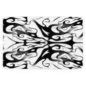 Elegantes Gesicht in Feuer- und Flammendesign Magnet (Horizontal)