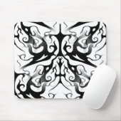 Elegantes Gesicht in Feuer- und Flammendesign Mousepad (Mit Mouse)