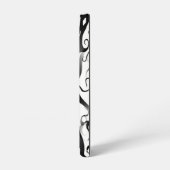 Elegantes Gesicht in Feuer- und Flammendesign Samsung Galaxy Hülle (Linke Seite)