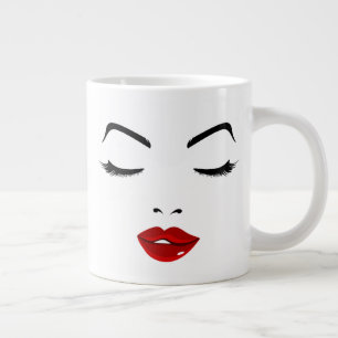 Elegantes Gesicht Jumbo-Tasse