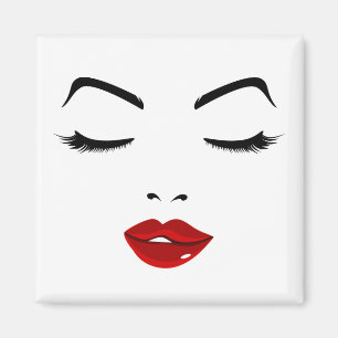 Elegantes Gesicht Magnet