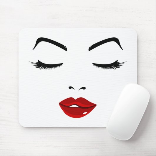 Elegantes Gesicht Mousepad (Mit Mouse)