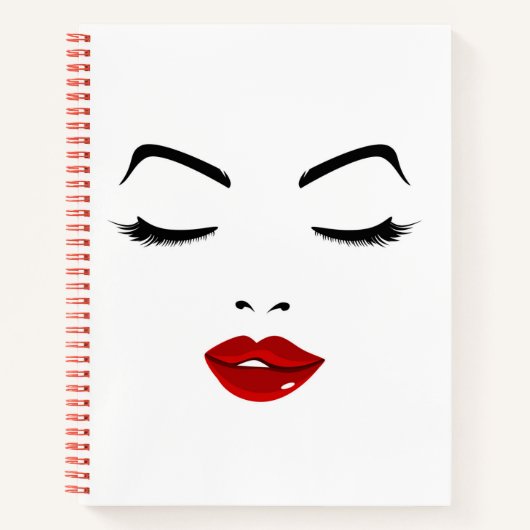 Elegantes Gesicht Notizblock (Vorderseite)