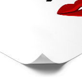 Elegantes Gesicht Poster (Ecke)