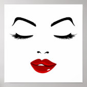 Elegantes Gesicht Poster (Vorne)