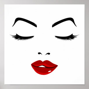 Elegantes Gesicht Poster
