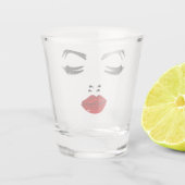 Elegantes Gesicht Schnapsglas (Rückseite)