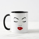 Elegantes Gesicht Tasse (Links)