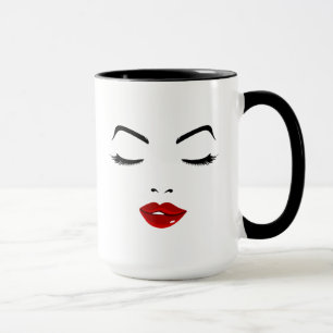 Elegantes Gesicht Tasse
