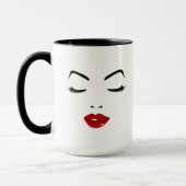 Elegantes Gesicht Tasse (Links)