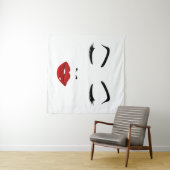 Elegantes Gesicht Wandteppich (Beispiel (Horizontal))