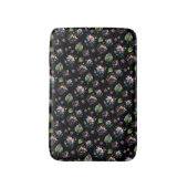 Elegantes gestanztes Glas Chic Floral Muster Badematte (Vorderseite Vertikal)