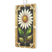 Elegantes gesteinigtes Glas Daisy Artwork Autolufterfrischer (Links)