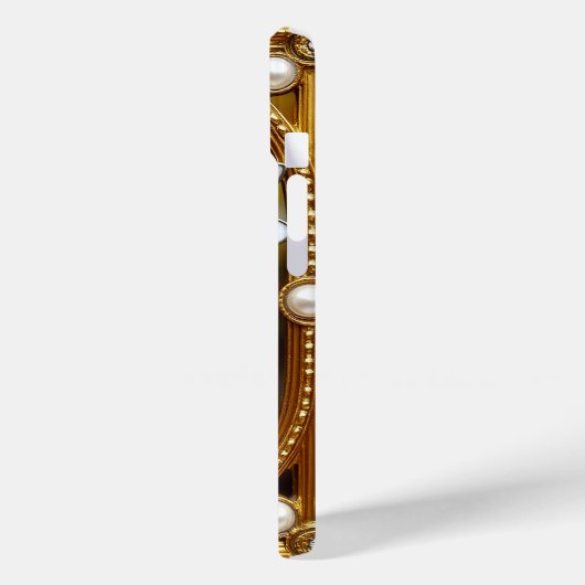 Elegantes gesteinigtes Glas Daisy Artwork Case-Mate iPhone Hülle (Rückseite / Links)