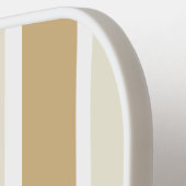 Elegantes gestreiftes Gelb- und Beige-Pickleball-P Pickleball Schläger (Linke Seite)