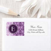 Elegantes geteiltes Damastmuster mit Monogramm (Insitu)