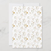 Elegantes getrocknetes Wildblume Pampas-Brautparty Einladung (Rückseite)