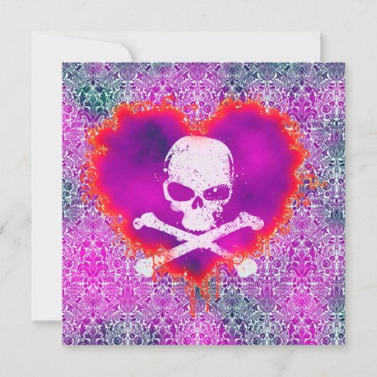 Elegantes Gift Sweet 16 Goth Birthday Einladung (Vorderseite)