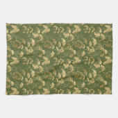 Elegantes Ginkgo-Gartenmuster Geschirrtuch (Horizontal)